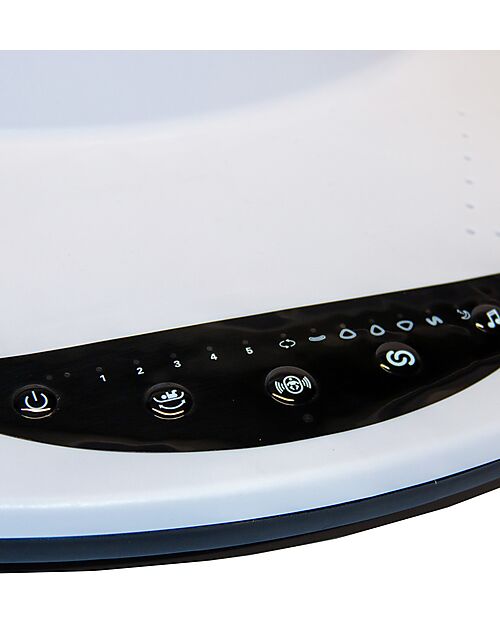 Bo Jungle 2 in 1 Bouncer & Rocker - Pure White - With Games & Melodies Bouncers