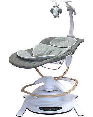 Bo Jungle 2 in 1 Bouncer & Rocker - Pure White - With Games & Melodies Bouncers