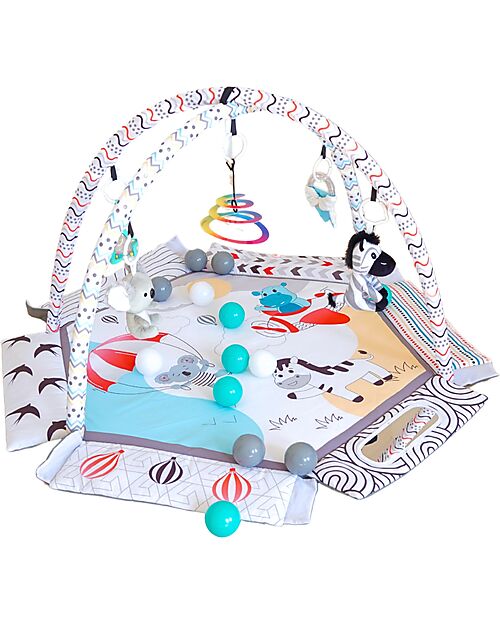 Bo Jungle 2 in 1 Sensory Gym & Ball Pool - Midnight Expedition - Multiactivity Baby Gym