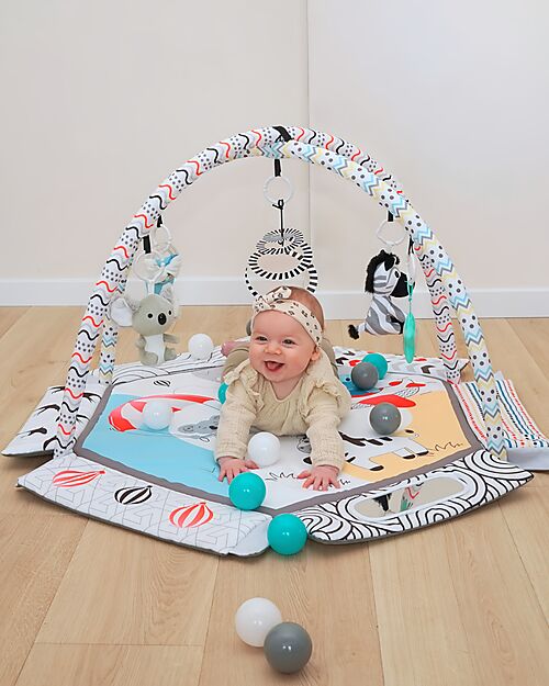 Bo Jungle 2 in 1 Sensory Gym & Ball Pool - Midnight Expedition - Multiactivity Baby Gym