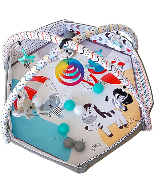 Bo Jungle 2 in 1 Sensory Gym & Ball Pool - Midnight Expedition - Multiactivity Baby Gym