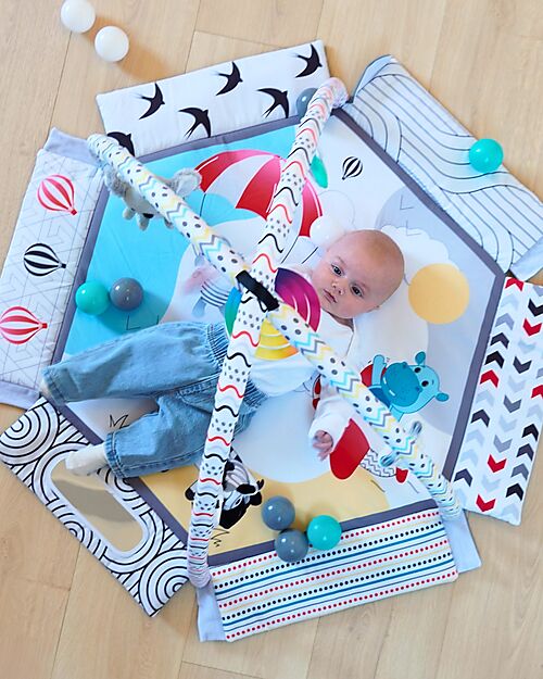 Bo Jungle 2 in 1 Sensory Gym & Ball Pool - Midnight Expedition - Multiactivity Baby Gym