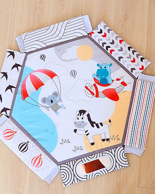 Bo Jungle 2 in 1 Sensory Gym & Ball Pool - Midnight Expedition - Multiactivity Baby Gym