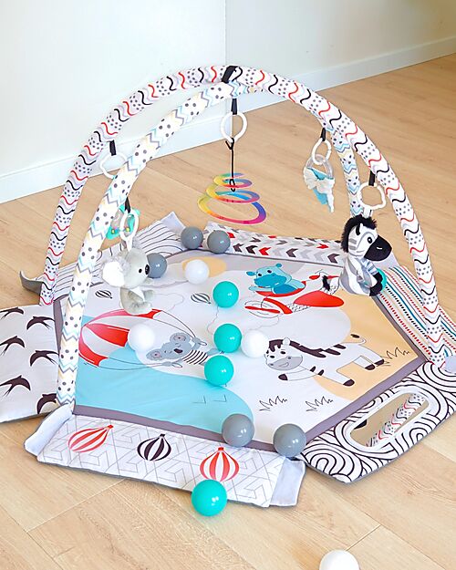 Bo Jungle 2 in 1 Sensory Gym & Ball Pool - Midnight Expedition - Multiactivity Baby Gym