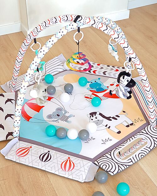 Bo Jungle 2 in 1 Sensory Gym & Ball Pool - Midnight Expedition - Multiactivity Baby Gym