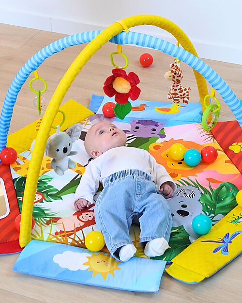 Bo Jungle 2 in 1 Sensory Gym and Ball Pool - Palenquo - Multiactivity Baby Gym
