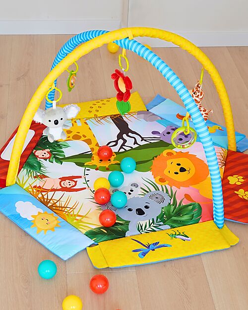 Bo Jungle 2 in 1 Sensory Gym and Ball Pool - Palenquo - Multiactivity Baby Gym