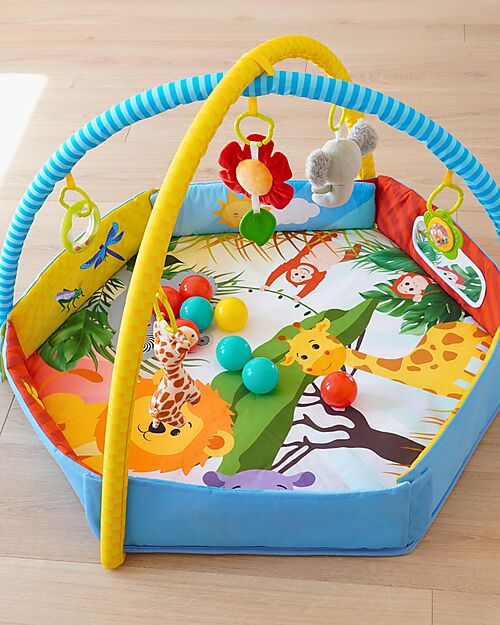 Bo Jungle 2 in 1 Sensory Gym and Ball Pool - Palenquo - Multiactivity Baby Gym
