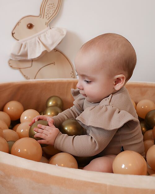 Bo Jungle Ball Pool - Gold - Stimulates Motor Skills! Baby Gym