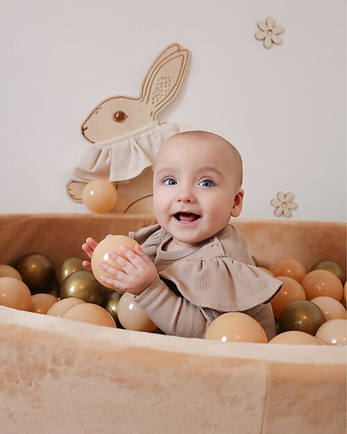 Bo Jungle Ball Pool - Gold - Stimulates Motor Skills! Baby Gym