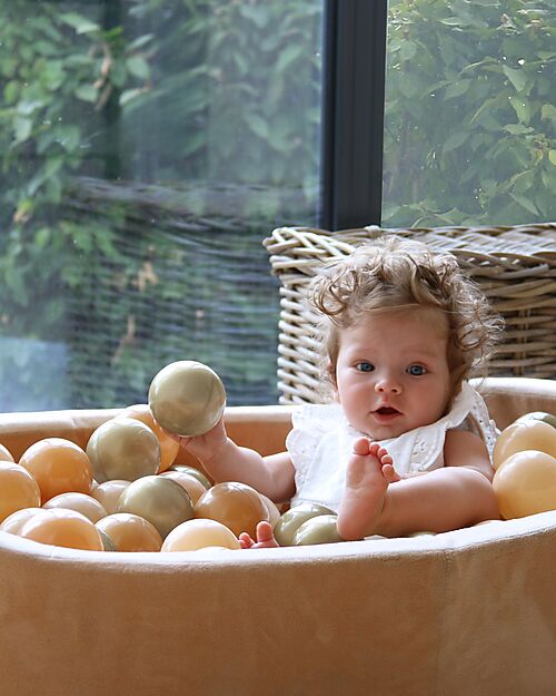 Bo Jungle Ball Pool - Gold - Stimulates Motor Skills! Baby Gym