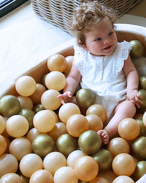 Bo Jungle Ball Pool - Gold - Stimulates Motor Skills! Baby Gym