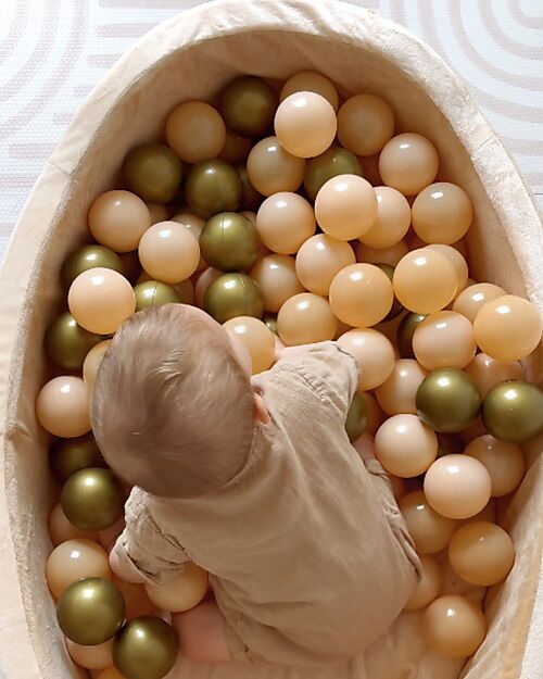Bo Jungle Ball Pool - Gold - Stimulates Motor Skills! Baby Gym