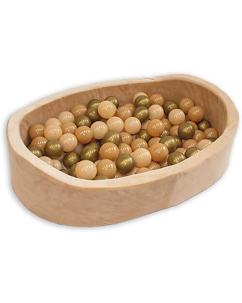 Bo Jungle Ball Pool - Gold - Stimulates Motor Skills! Baby Gym