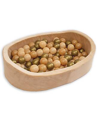 Bo Jungle Ball Pool - Gold - Stimulates Motor Skills! Baby Gym