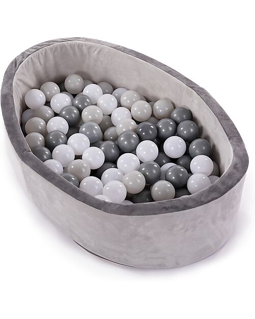 Bo Jungle Ball Pool - Grey - Stimulates Motor Skills! Baby Gym