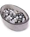 Bo Jungle Ball Pool - Grey - Stimulates Motor Skills! Baby Gym