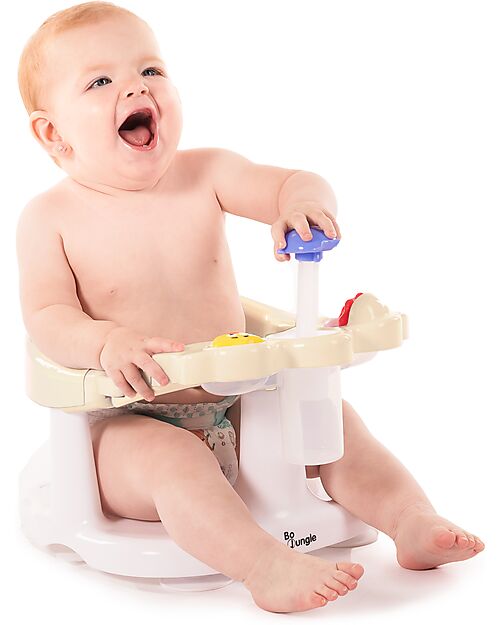 Bo Jungle Bath Seat - Dune - 5+ Months Baby Bath Tubs and Accessories