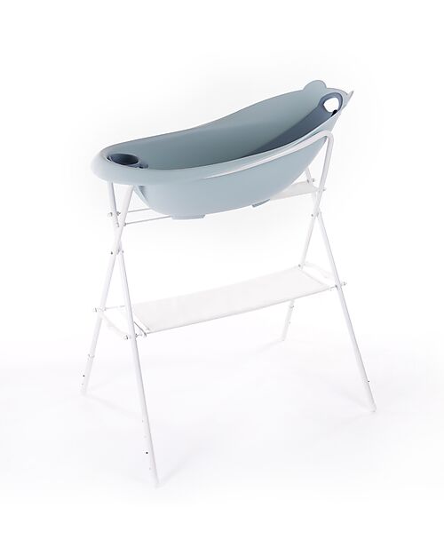 Bo Jungle Bear Bath Tub with Reducer - Pastel Blue - Ergonomic Baby Bath Tubs and Accessories