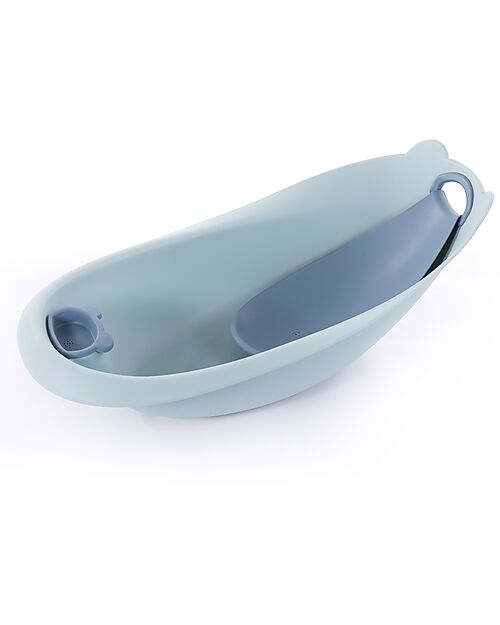 Bo Jungle Bear Bath Tub with Reducer - Pastel Blue - Ergonomic Baby Bath Tubs and Accessories
