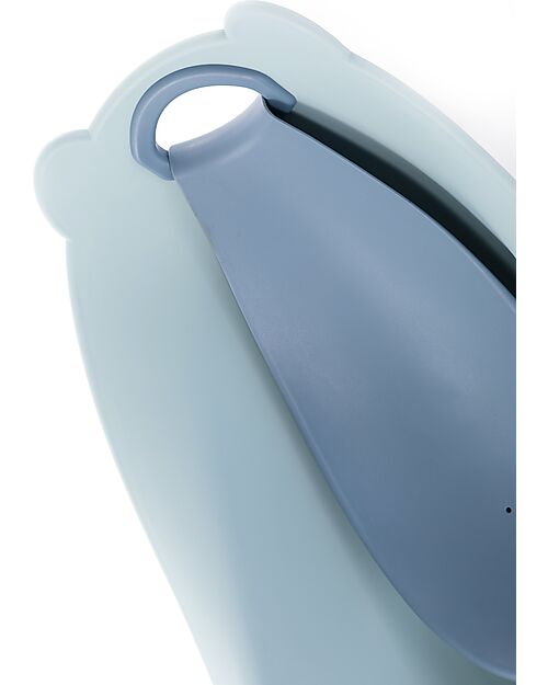 Bo Jungle Bear Bath Tub with Reducer - Pastel Blue - Ergonomic Baby Bath Tubs and Accessories