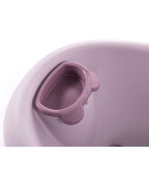 Bo Jungle Bear Bath Tub with Reducer - Pastel Pink - Ergonomic Baby Bath Tubs and Accessories