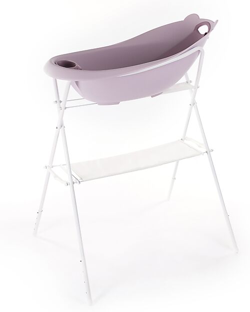 Bo Jungle Bear Bath Tub with Reducer - Pastel Pink - Ergonomic Baby Bath Tubs and Accessories