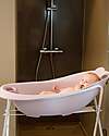 Bo Jungle Bear Bath Tub with Reducer - Pastel Pink - Ergonomic Baby Bath Tubs and Accessories