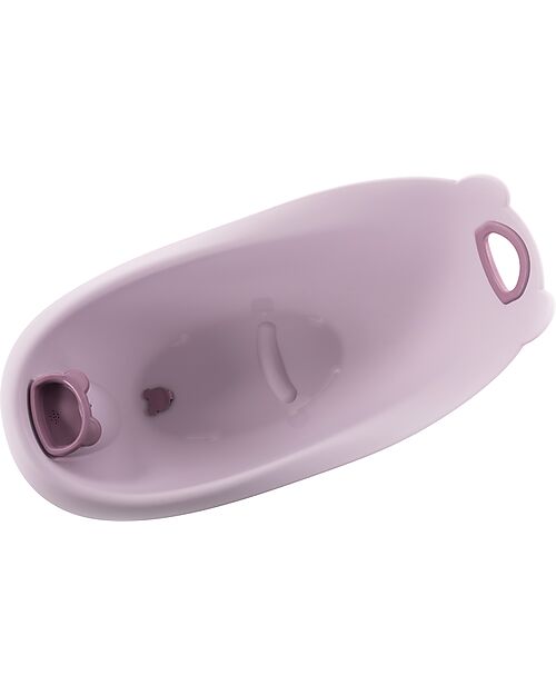 Bo Jungle Bear Bath Tub with Reducer - Pastel Pink - Ergonomic Baby Bath Tubs and Accessories