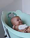 Bo Jungle Bear Bath Tub with Reducer - Sage Green - Ergonomic Baby Bath Tubs and Accessories