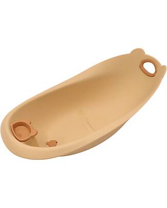 Bo Jungle Bear Bath Tub with Reducer - Terracotta - Ergonomic Baby Bath Tubs and Accessories