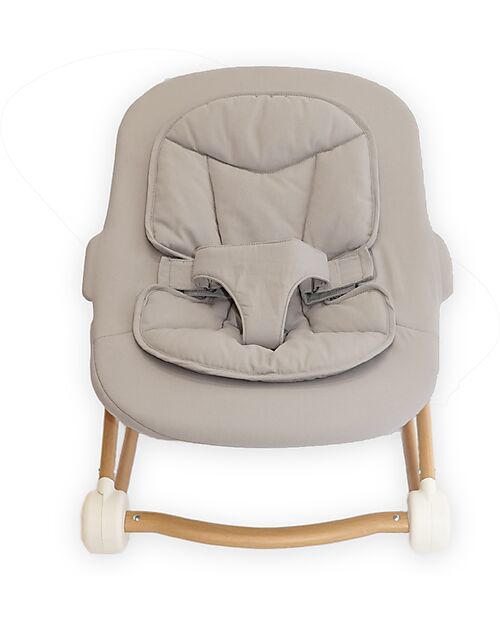 Bo Jungle Bouncer - Pure White - Compatible with Grow With Me High Chair Bouncers