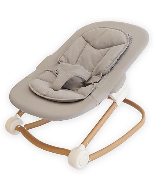 Bo Jungle Bouncer - Pure White - Compatible with Grow With Me High Chair Bouncers