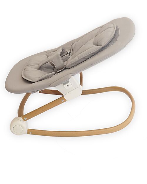 Bo Jungle Bouncer - Pure White - Compatible with Grow With Me High Chair Bouncers