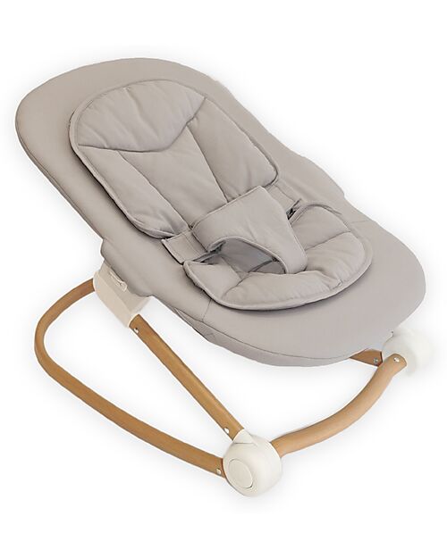 Bo Jungle Bouncer - Pure White - Compatible with Grow With Me High Chair Bouncers