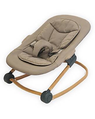 Bo Jungle Bouncer - Shady Grey - Compatible with Grow With Me High Chair Bouncers