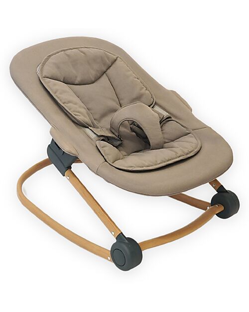 Bo Jungle Bouncer - Shady Grey - Compatible with Grow With Me High Chair Bouncers
