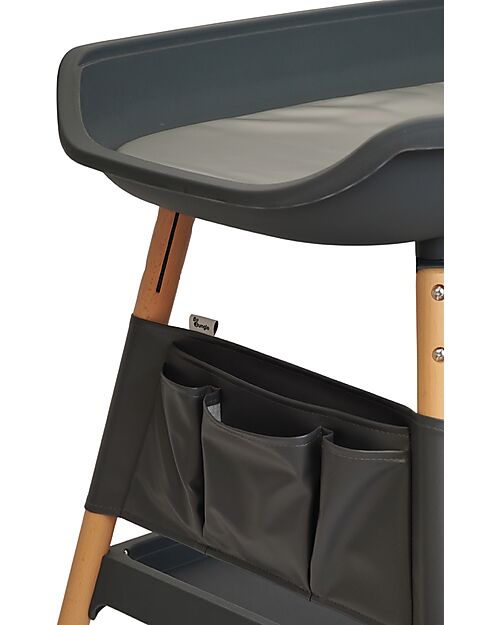 Bo Jungle Changing Table with Balneo Edges - Shady Gret - 97x78x68 cm Changing Tables