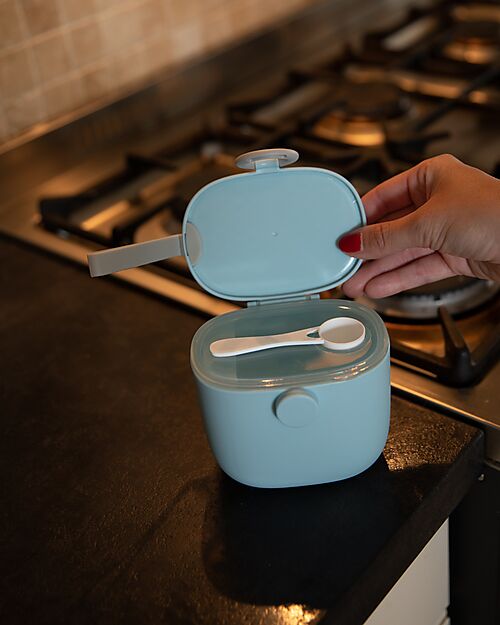 Bo Jungle Container for Milk Powder or Snacks - Blue - With Measuring Cup Food Containers