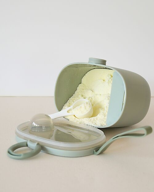 Bo Jungle Container for Milk Powder or Snacks - Jade - With Measuring Cup Food Containers