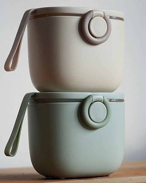 Bo Jungle Container for Milk Powder or Snacks - Jade - With Measuring Cup Food Containers