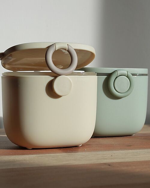 Bo Jungle Container for Milk Powder or Snacks - Jade - With Measuring Cup Food Containers