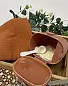 Bo Jungle Container for Milk Powder or Snacks - Terracotta - With Measuring Cup Food Containers