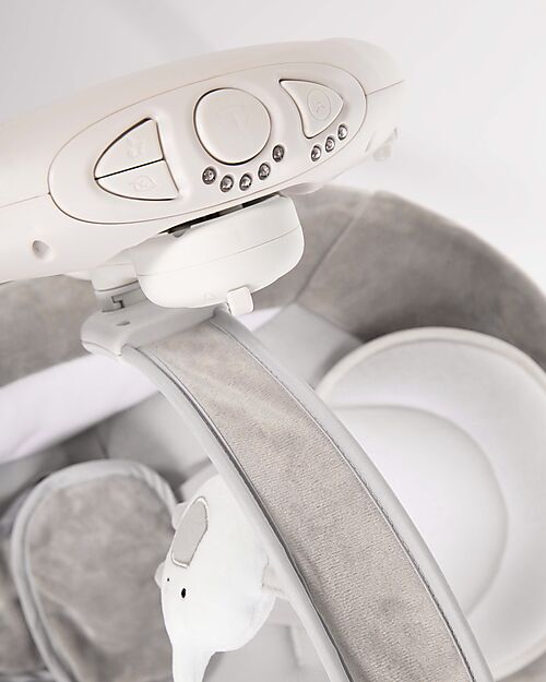 Bo Jungle Dolphy Rocking Bouncer - Pure White - Up to 9kg Bouncers