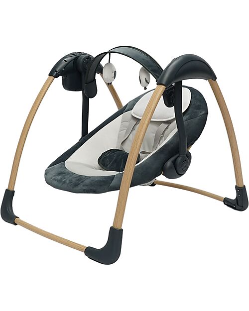 Bo Jungle Dolphy Rocking Bouncer - Shady Grey - Up to 9kg Bouncers