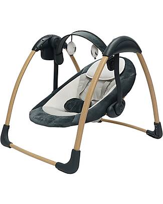 Bo Jungle Dolphy Rocking Bouncer - Shady Grey - Up to 9kg Bouncers