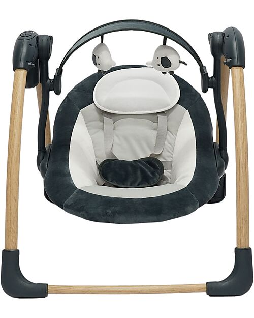 Bo Jungle Dolphy Rocking Bouncer - Shady Grey - Up to 9kg Bouncers