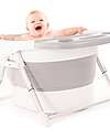 Bo Jungle Foldable First Baths Bathtub - Grey and White - 80 x 57 x 42 cm Baby Bath Tubs and Accessories