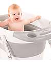 Bo Jungle Foldable First Baths Bathtub - Grey and White - 80 x 57 x 42 cm Baby Bath Tubs and Accessories