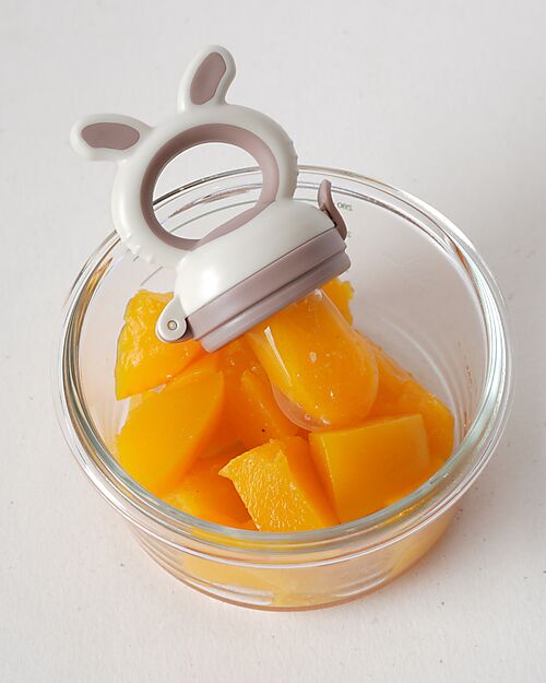 Bo Jungle Fruit Eater with Ergonomic Handle - Dune - 3+ Months Snack Boxes